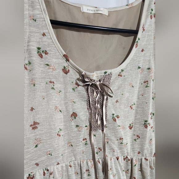 Axes Femme cute floral ruffle dress - Picture 4 of 4